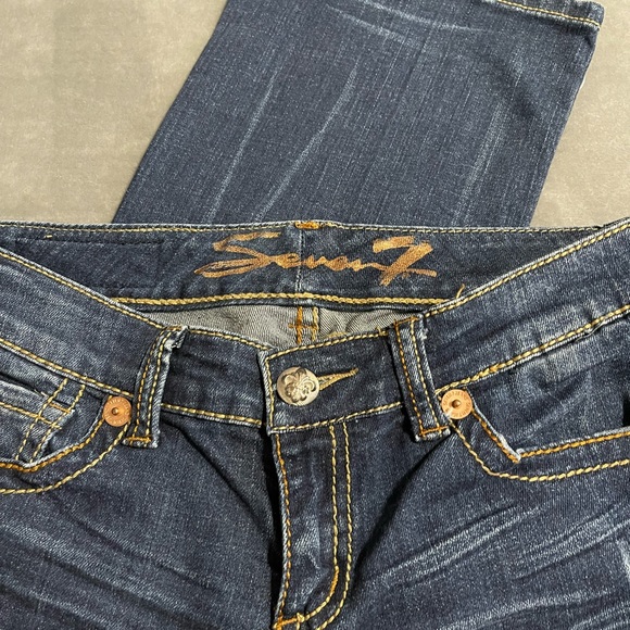 Seven7 Distressed Low Rise Bootcut Jeans! - Picture 5 of 9
